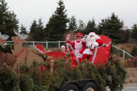 Christmas Time in Clarke's Beach Santa